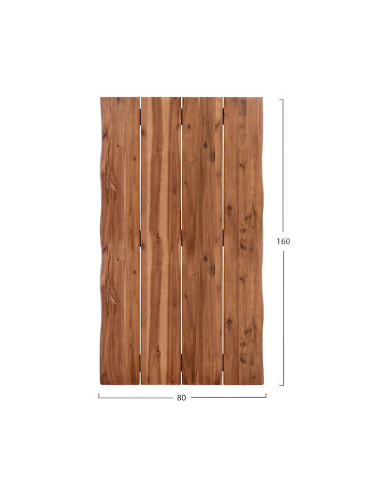 Freebox Επιφάνεια Τραπεζιού από Μασίφ Ξύλο 160x80x3.5cm FB96302.01