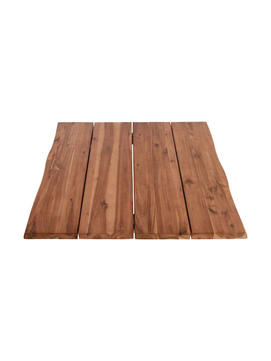 Freebox Square Table Surface made of Solid Wood Acacia 80x80x3.5cm FB96300.01 1pcs