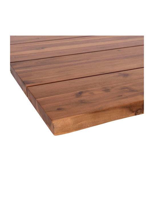 Freebox Rectangular Table Surface made of Solid Wood Acacia 140x80x3.5cm FB96301.01 1pcs