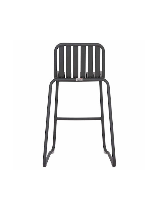 Stool Bar Metallic Gray