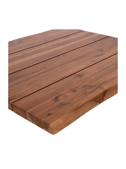 Freebox Rectangular Table Surface made of Solid Wood Acacia 140x80x3.5cm FB96301.01 1pcs