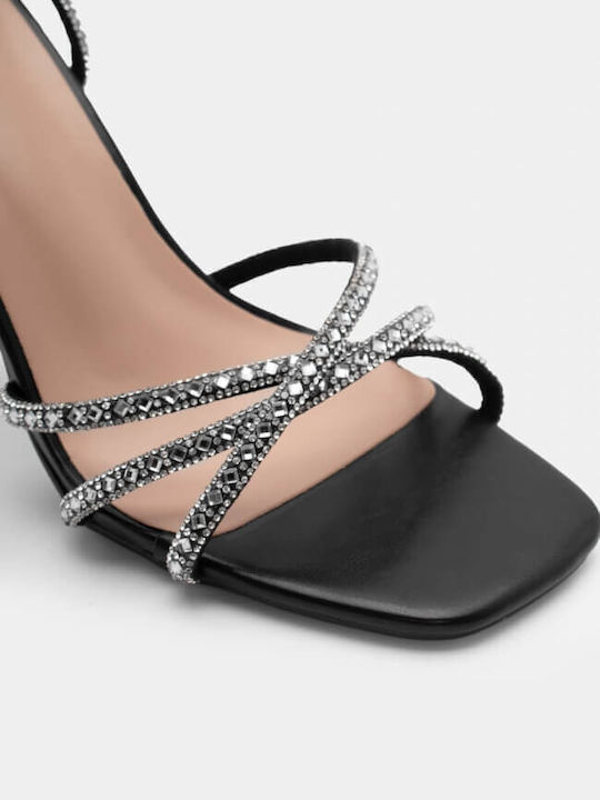 Sandals with Strass Black