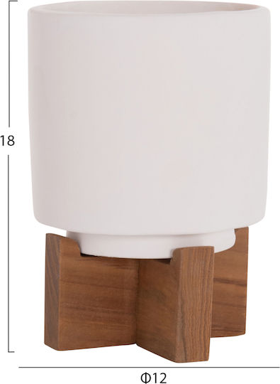 HomeMarkt Σετ 3 Γλάστρες Τσιμεντένιες Γκρι 18εκ.