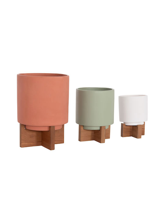 HomeMarkt Комплект 3 Саксии Бетонни