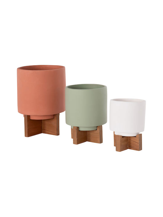 HomeMarkt Комплект 3 Саксии Бетонни
