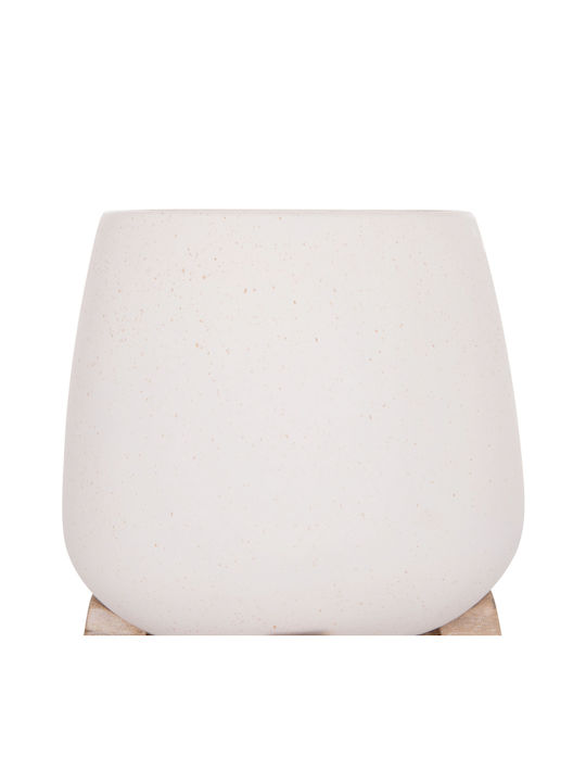 HomeMarkt Γλάστρα Τσιμεντένια Λευκό 5x14εκ.