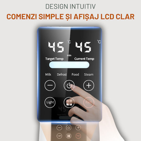 Inco Încălzitor Digital De Biberon Cu Funcție De Păstrare A Sticlei Pentru Bebeluși