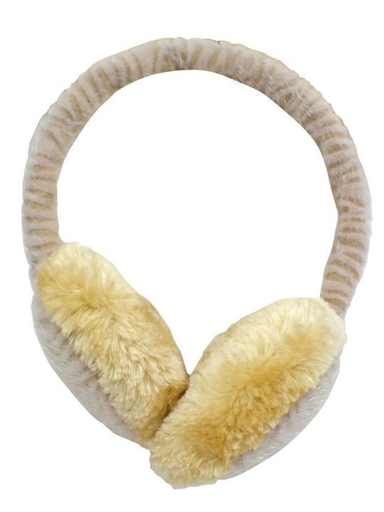 Γυναικείο Earmuff Πλεκτό σε Μπεζ χρώμα