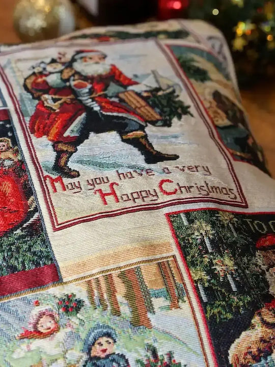 Signare Decorative Pillow Case 45x45cm Christmas Santa