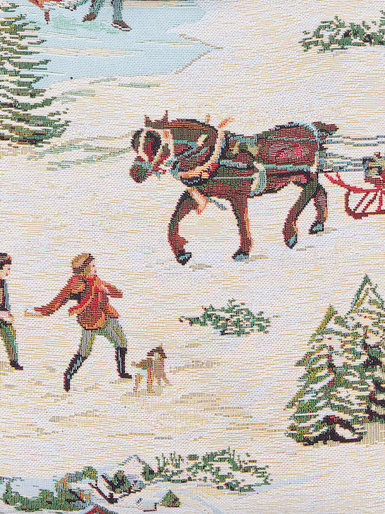 Signare Decorative Pillow Case 45x45cm Christmas Sleigh