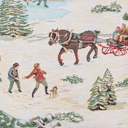 Signare Decorative Pillow Case 45x45cm Christmas Sleigh