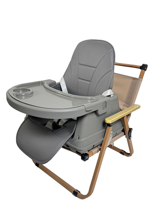 ForAll Moon Baby Highchair 3 in 1 with Adjustable Height Dark Gray
