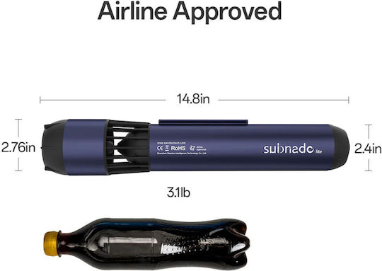 Waydoo Subnado Lite Underwater Scooter With Maximum Speed 5.04km/h Battery Autonomy 50min And Weight 1.4kg