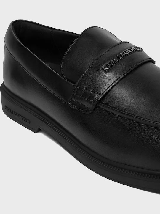 Δερμάτινα Ανδρικά Loafers σε Μαύρο Χρώμα
