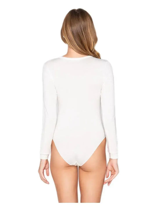 Micro Touch Comfort Κορμάκι Μακρύ Μανίκι Ιβουαρ