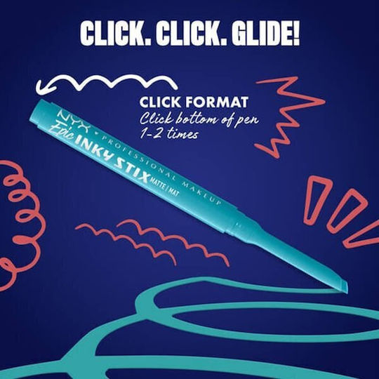 NYX Professional Makeup Epic Waterproof Pen Eye Liner 07 Cyber Cyan 1gr
