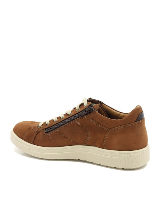 Leder Herren Freizeitschuhe Anatomisch Tabac Braun