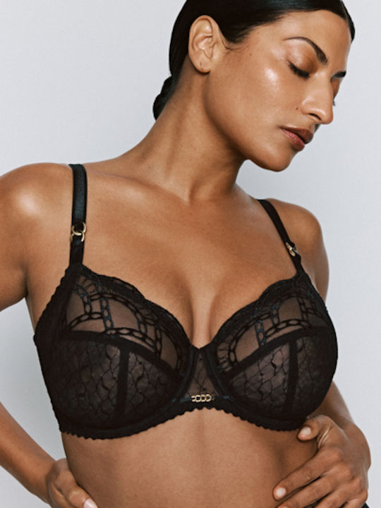Black Sutien fără căptușeală cu Baloane