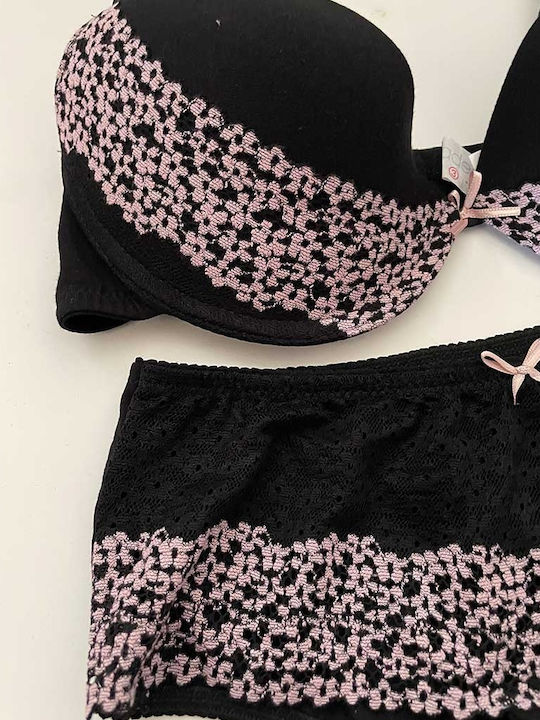 Jadea Lace Underwear Set with Bra & Boxer