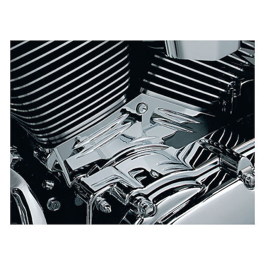 Kuryakyn Kálymma Vásis Kylíndrou Harley Davidson 99 06 Flt Touring 00 06 Softail 99 05 Dyna Χρώμιο Cylinder Base Cover Chrome
