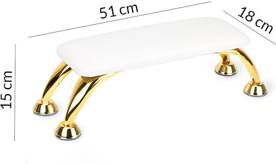 Maniküre-Kissen Molly Nails Weiß Gold