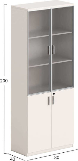 Dulap De Depozitare Pentru Birou 80x40x200cm