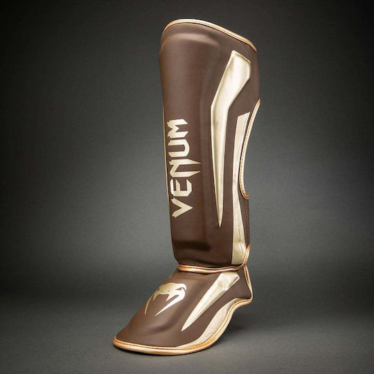 Venum Elite Shin Guards Adults Brown