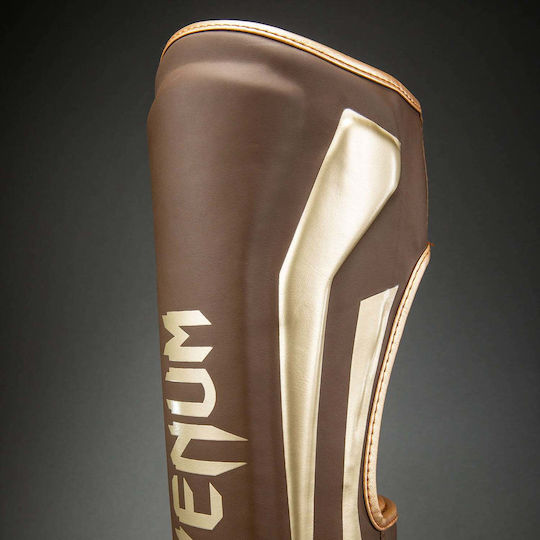 Venum Elite Shin Guards Adults Brown