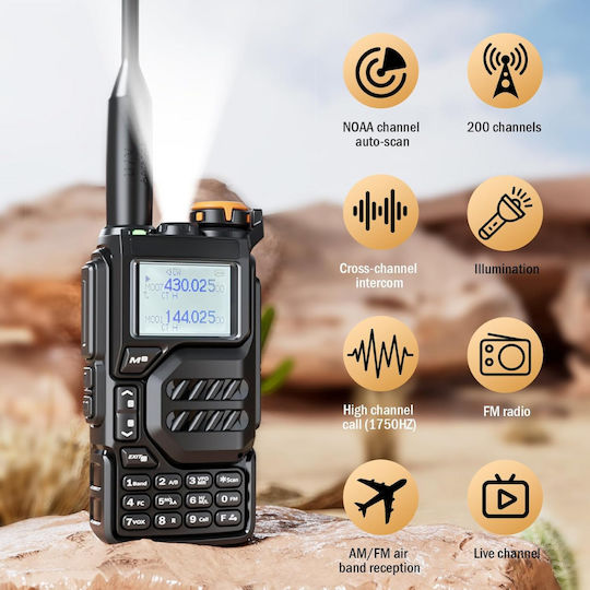 Transmițător Wireless UHF/VHF 5W Set 2buc