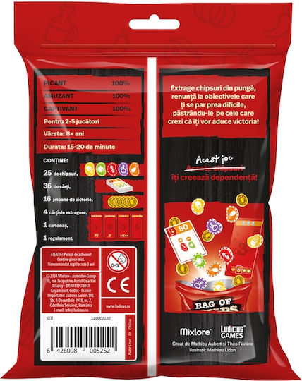 Joc de Societate Bag of Chips pentru 2-5 Jucători 8+ Ani Mixlore