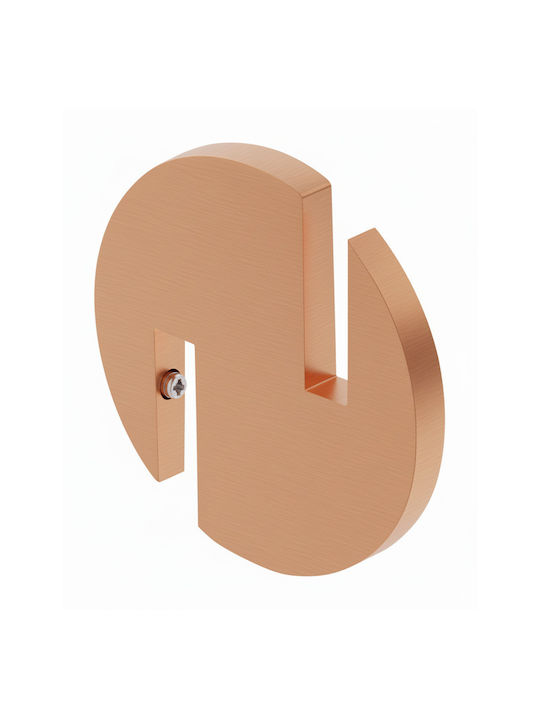Bronze Art Single Wall-Mounted Bathroom Hook Inox Copper