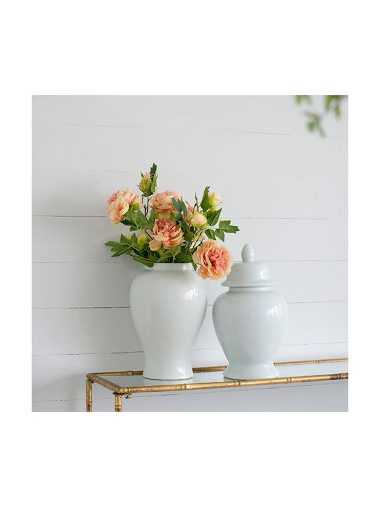 Artekko Decorative Vase Ginger White 25x25x51cm