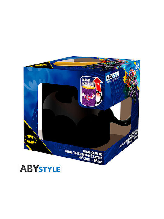 Abysse Batman Heat Change Κούπα Κεραμική Μαύρη
