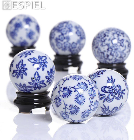 Διακοσμητικές Σφαίρες Assort Feg310k6 Φ4cm Blue-white Espiel Πορσελάνη Διακοσμητικές Σφαίρες Assort Feg310k6 Φ4cm Blue-white Espiel Πορσελάνη