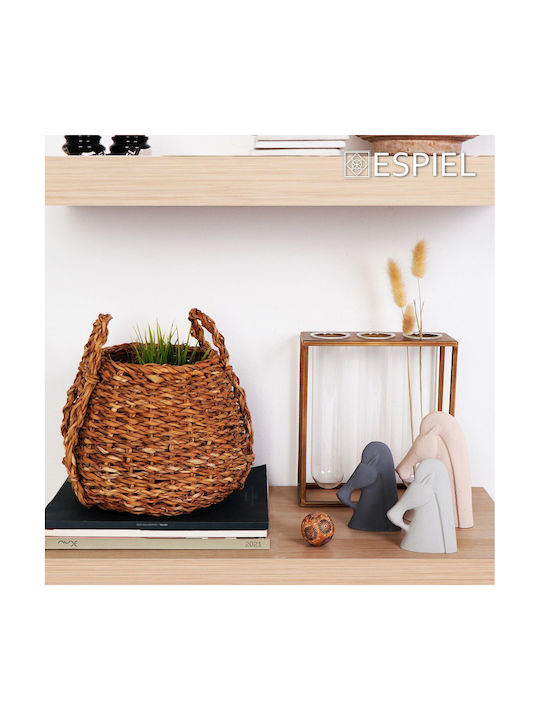 Espiel Porcelain Spheres Beige 4 Designs Assort 6cm