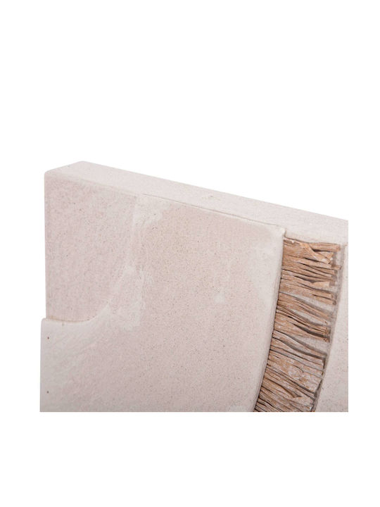 Rectangular Painting Fb94532 MDF Off-White Color - Beige Decoration 60x4.5 Thickness X80cm