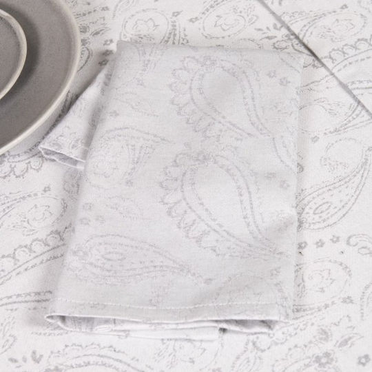 Nima Flow Handtuch aus 100% Baumwolle in Gray Farbe 42x42cm 4Stück