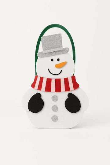 Heinner Snowman Towel from 100% Cotton in Red Color 38x64cm