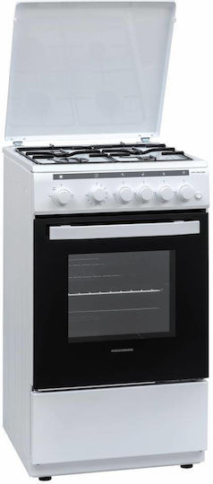 Heinner Aragaz cu Gaz Natural 60lt cu Plite pe Gaz Natural L50cm. Gri