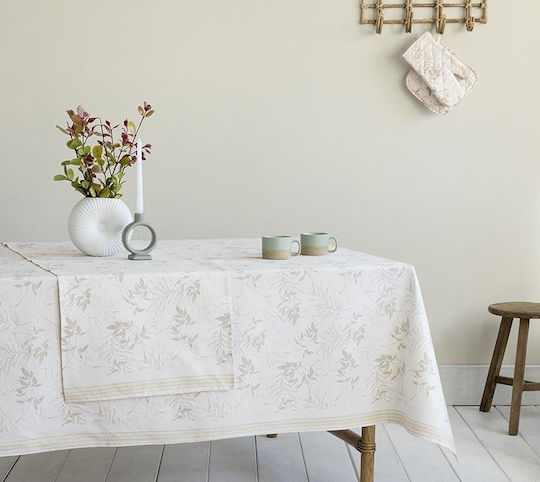 Nima Kariert Foliage Beige 150x150cm