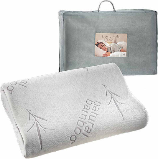 Guy Laroche Visco Elastic Aloe Vera Bed Pillow Memory Foam 40x60x12cm
