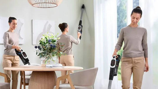 Bosch Unlimited 9 Elektrischer Stielstaubsauger Weiß