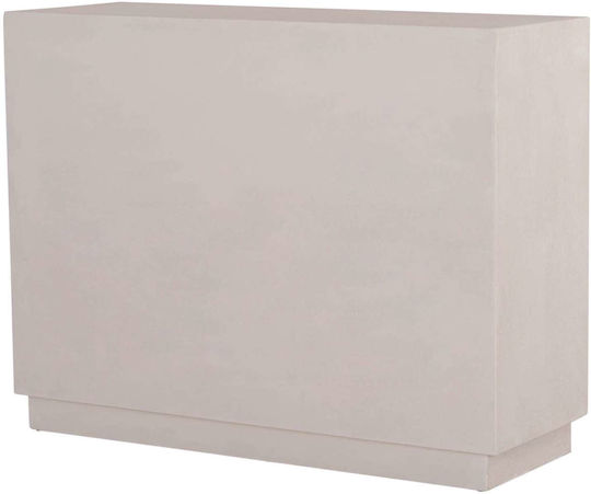 Bufet din Lemn cu Sertare Υπολευκό 107x38x82cm