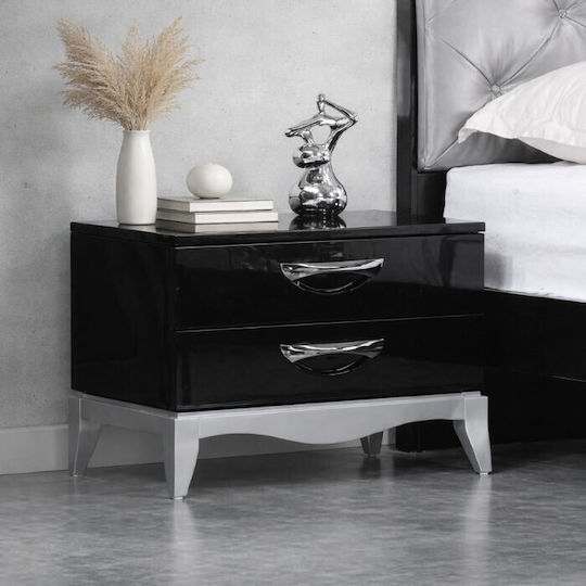 Crown L1011 Ξύλινο Μαύρο 60x40x45cm Crown L1011 Ξύλινο Μαύρο 60x40x45cm