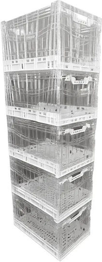 Green City International Plastic Storage Box with Lid Transparent 71.5lt 1pcs