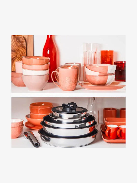 Tefal Ingenio Emotion Cookware Set from Aluminum with Non-stick Coating 6 Pieces
