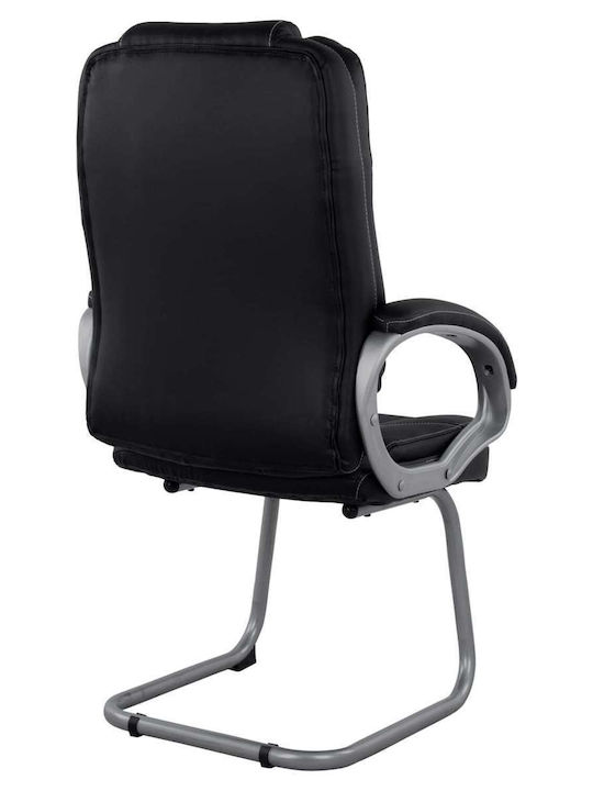 Πολυθρόνα Επισκέπτη Μαύρη 63x67x110cm
