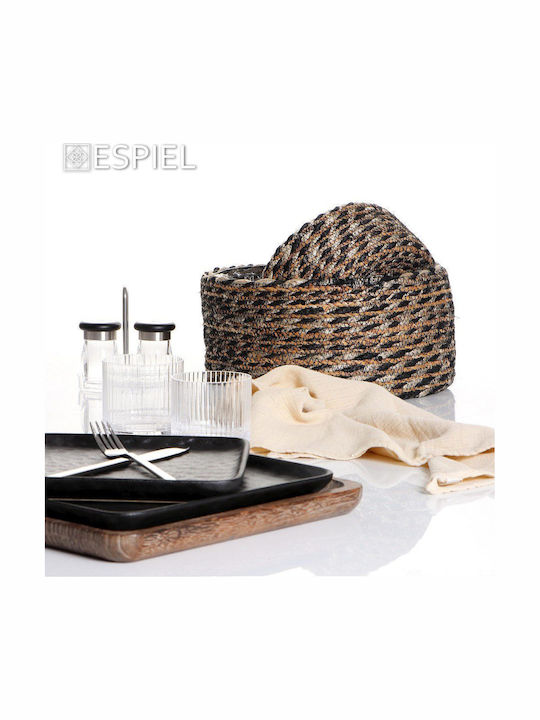 Espiel Bread Basket Wicker Beige 30x30x14cm