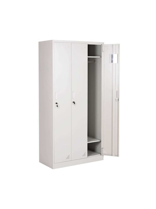 Metallischer Außenschrank mit Verriegelungsfunktion 90x45x185cm