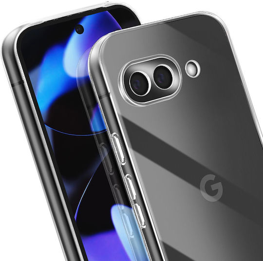 Avizar Ултратънък Мек Силиконов Калъф Google Pixel 9a Прозрачен